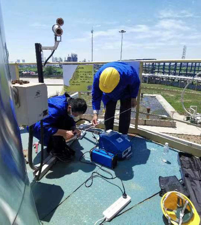 山東潤澤石化有限公司現場測試